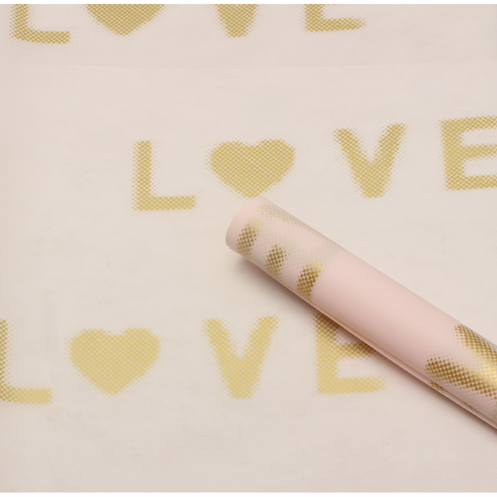 Valentine Wrapping Paper Pink Pack 20